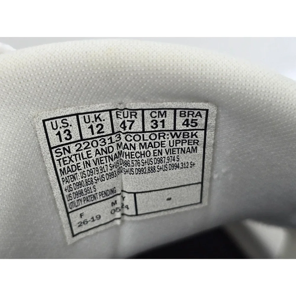 Skechers Max Cushioning Elite Slip-Ins Mens 13 White Black 220313 - Excellent